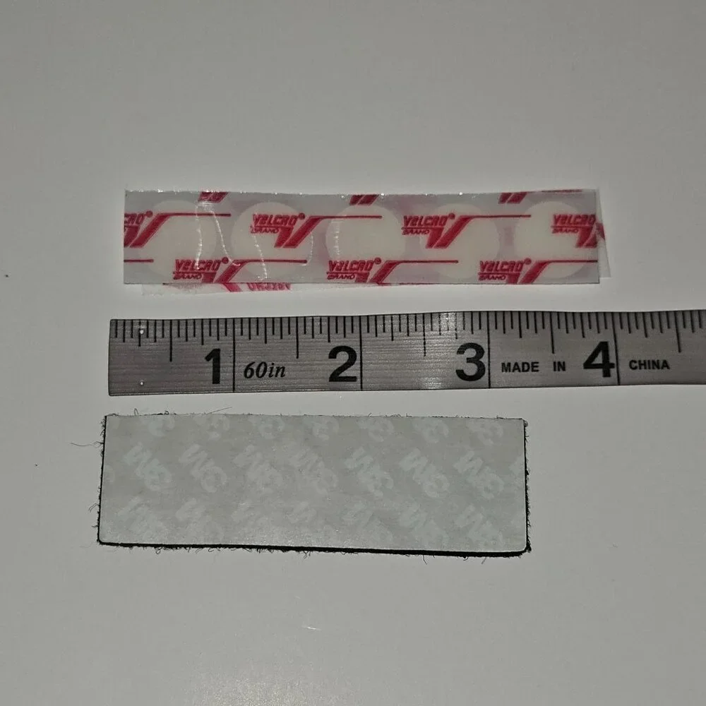 VTG Velcro Brand Lot White Sew-On Squares Black Adjustable Waistband Circle READ